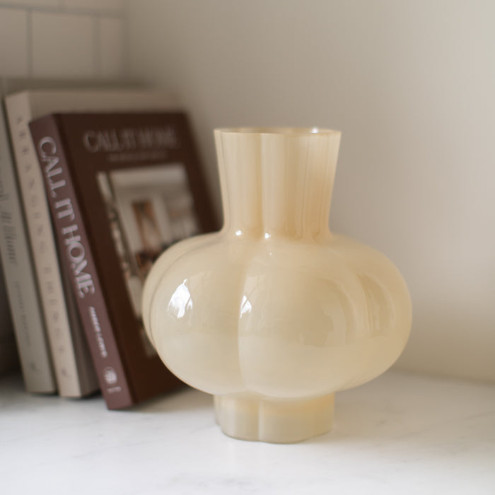 Colette Pleated Glass Vase