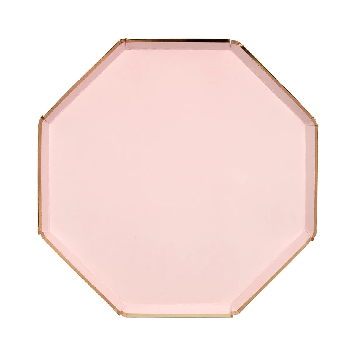 Dusty Pink Octagonal Paper Plate
