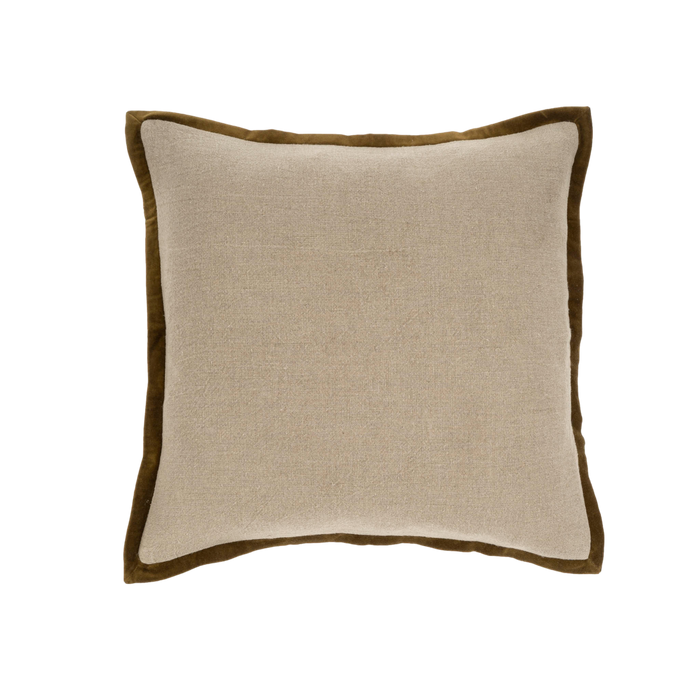 Alexander Velvet Trim Pillow - 24" x 24"