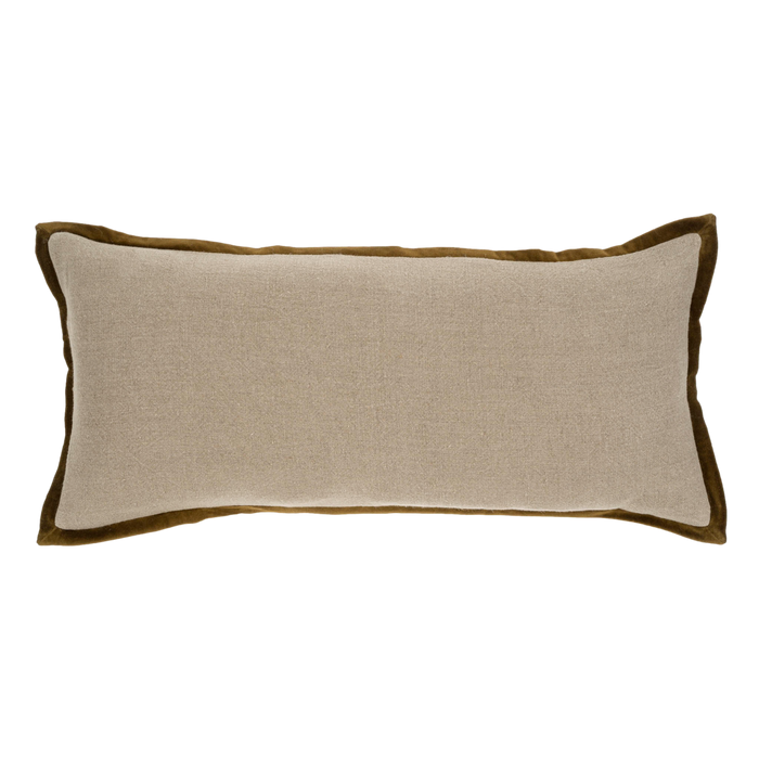 Alexander Velvet Trim Pillow - 31" x 14"