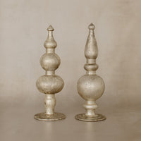 Antique Pewter Finials