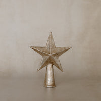 Antique Silver Star Tree Toppers