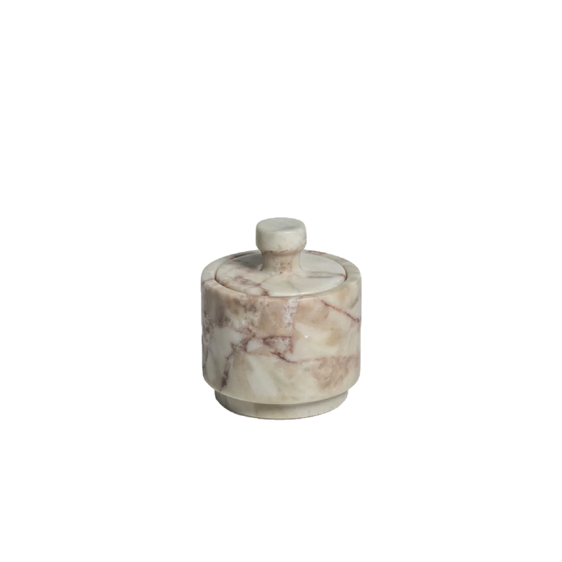 Verona Lidded Marble Jar