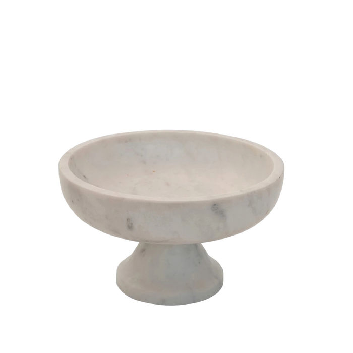 Clara Marble Pedestal Dish