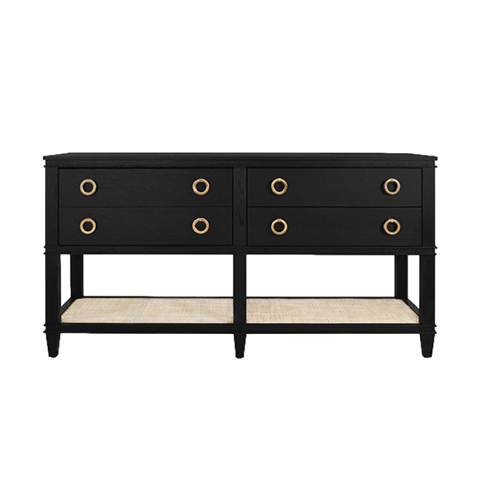 Brady Console - Black Oak