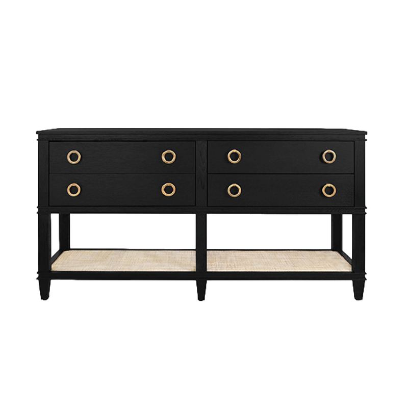 Brady Console - Black Oak