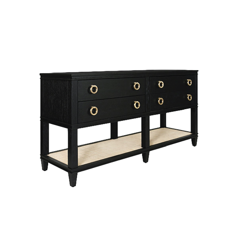 Brady Console - Black Oak