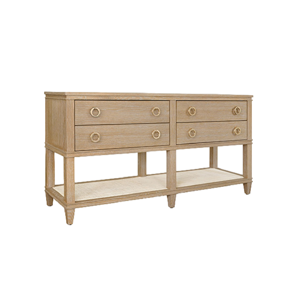 Brady Console - Cerused Oak