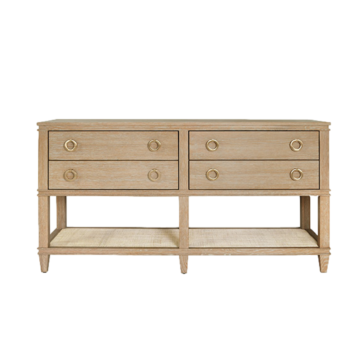 Brady Console - Cerused Oak