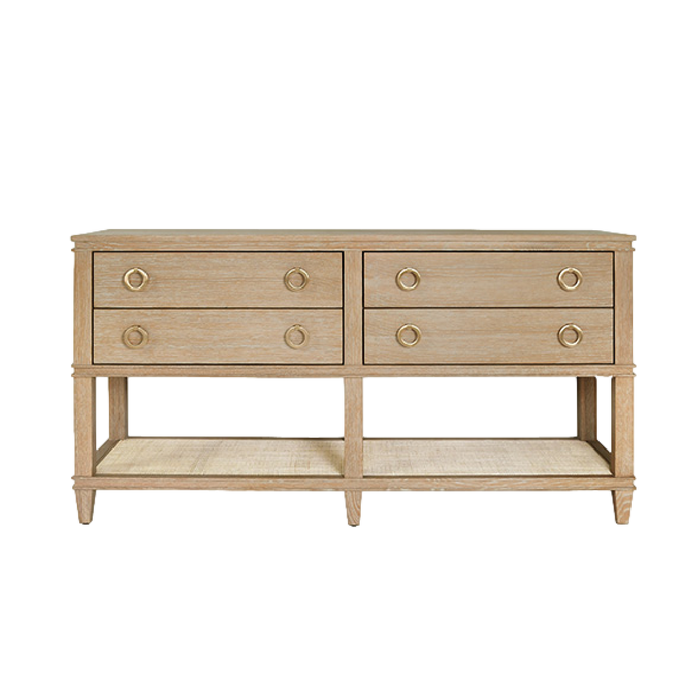 Brady Console - Cerused Oak