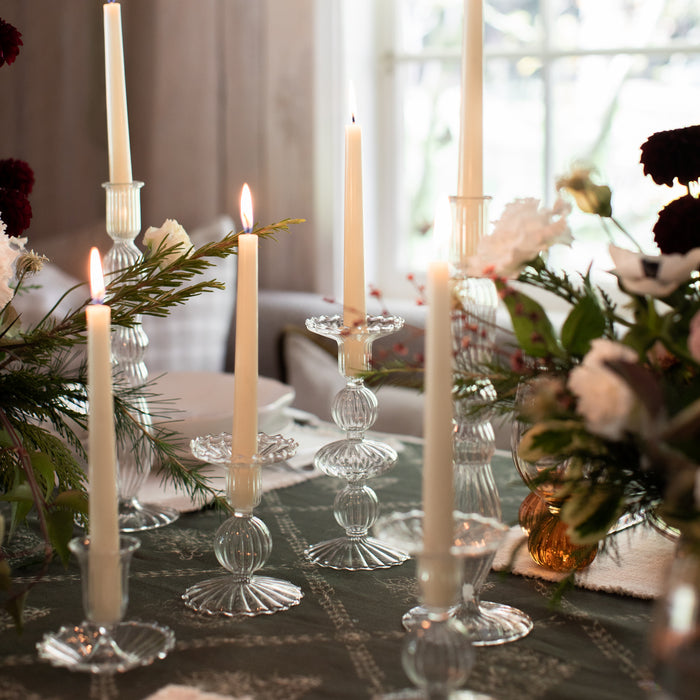 Giselle Glass Taper Candle Holder