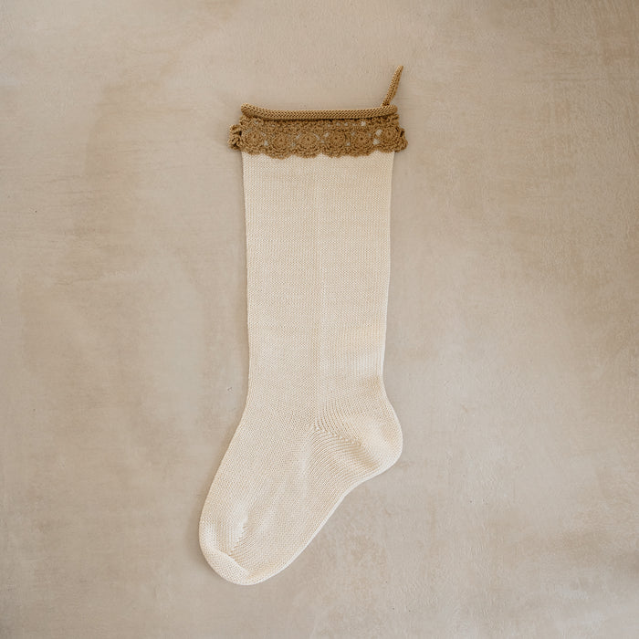 Crocheted Stocking - Cocoa