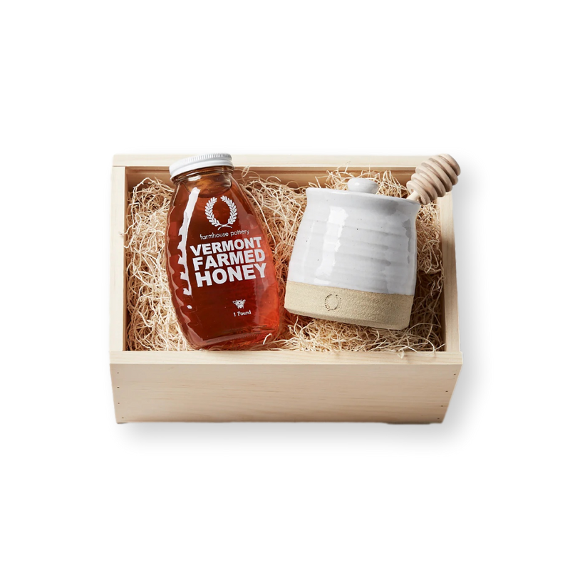 Honey & Beehive Honey Pot Gift Set