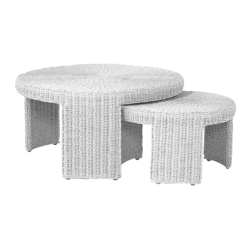 Leroux Nesting Coffee Tables - White