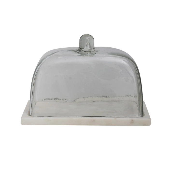 Florence Marble & Glass Cloche