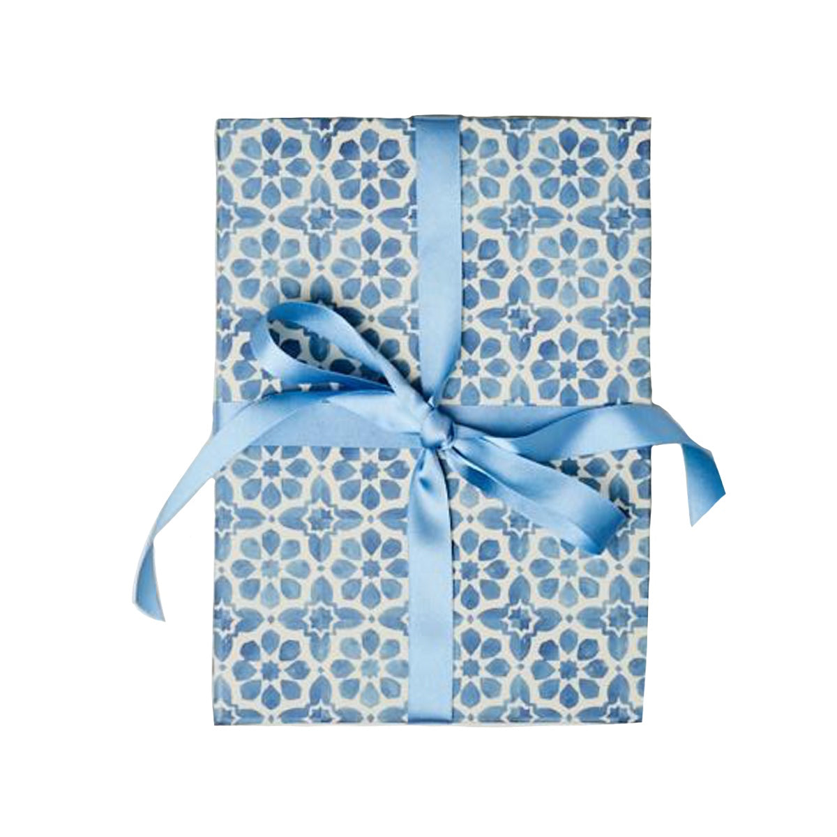 Gift Wrap Sheet - Blue Patterned Tile