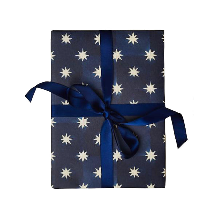 Gift Wrap Sheet - Navy Star