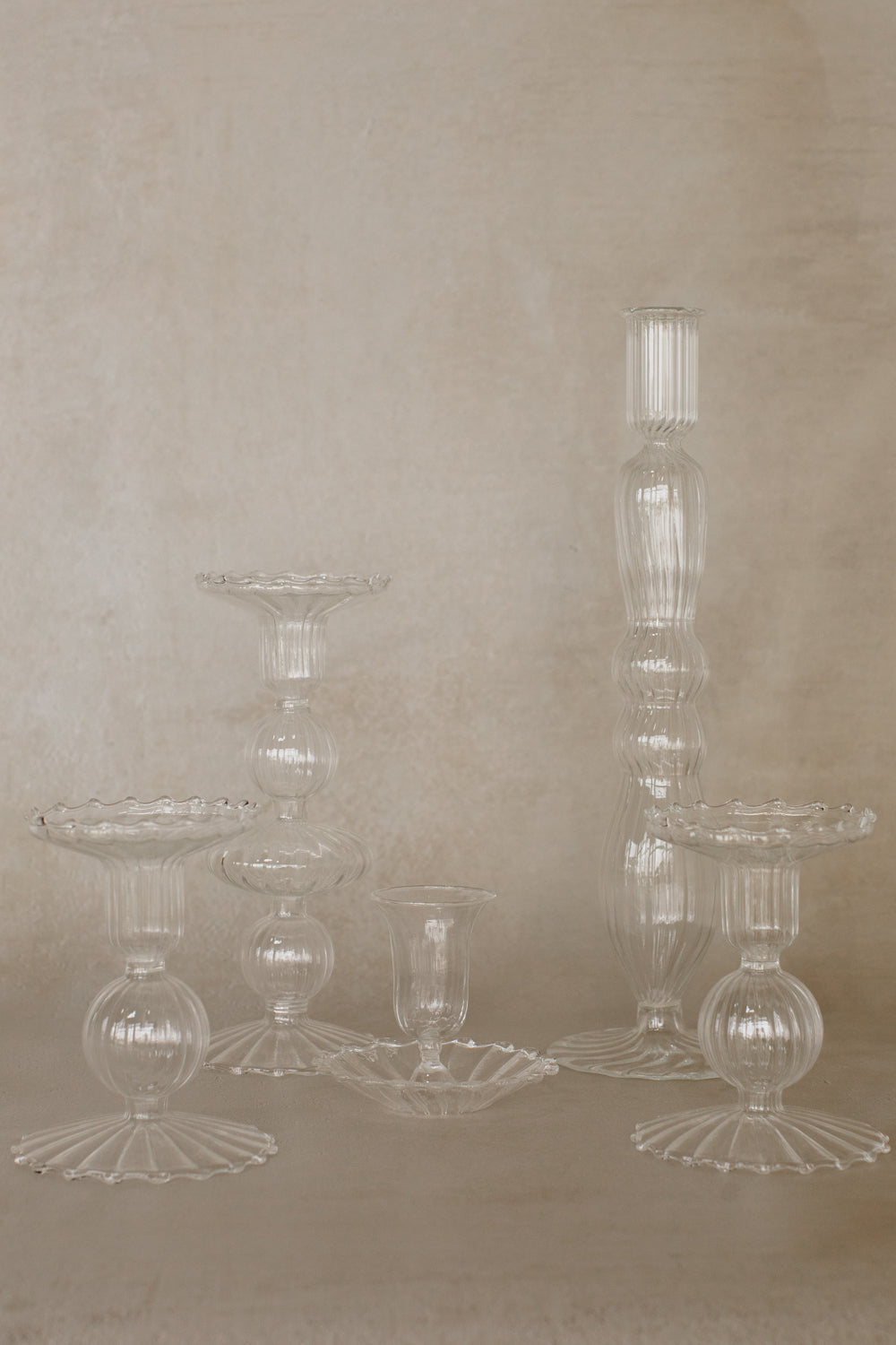 Livia Glass Candle Holder - Small