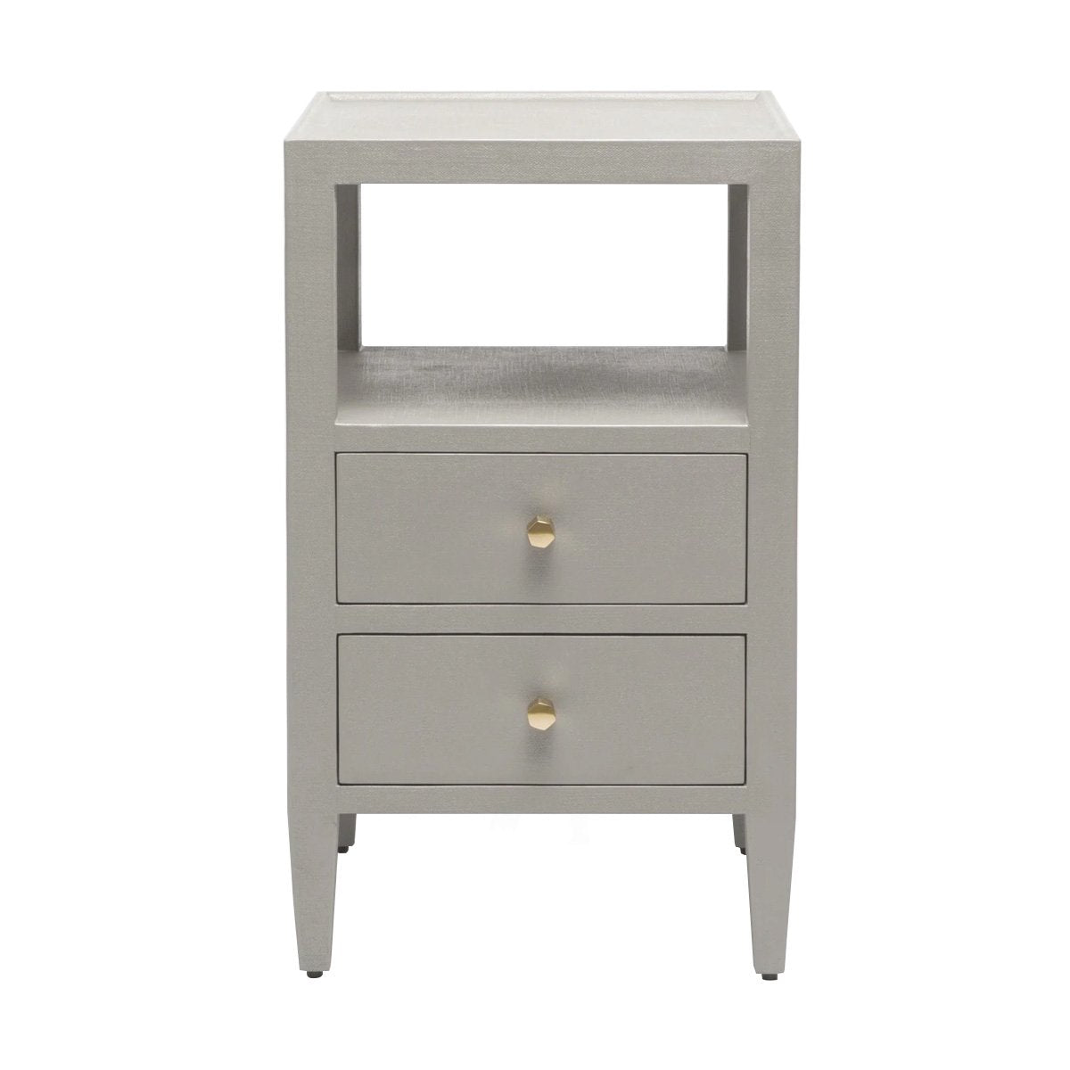 Jarin Nightstand - Mini Double Drawer