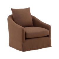 London Swivel Chair - Brown