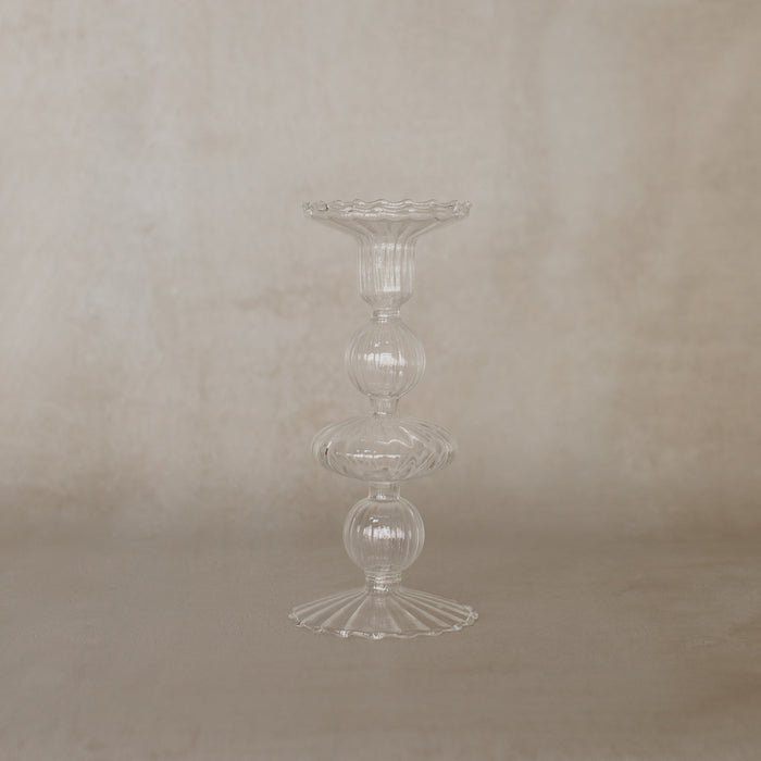 Livia Glass Candle Holder - Medium