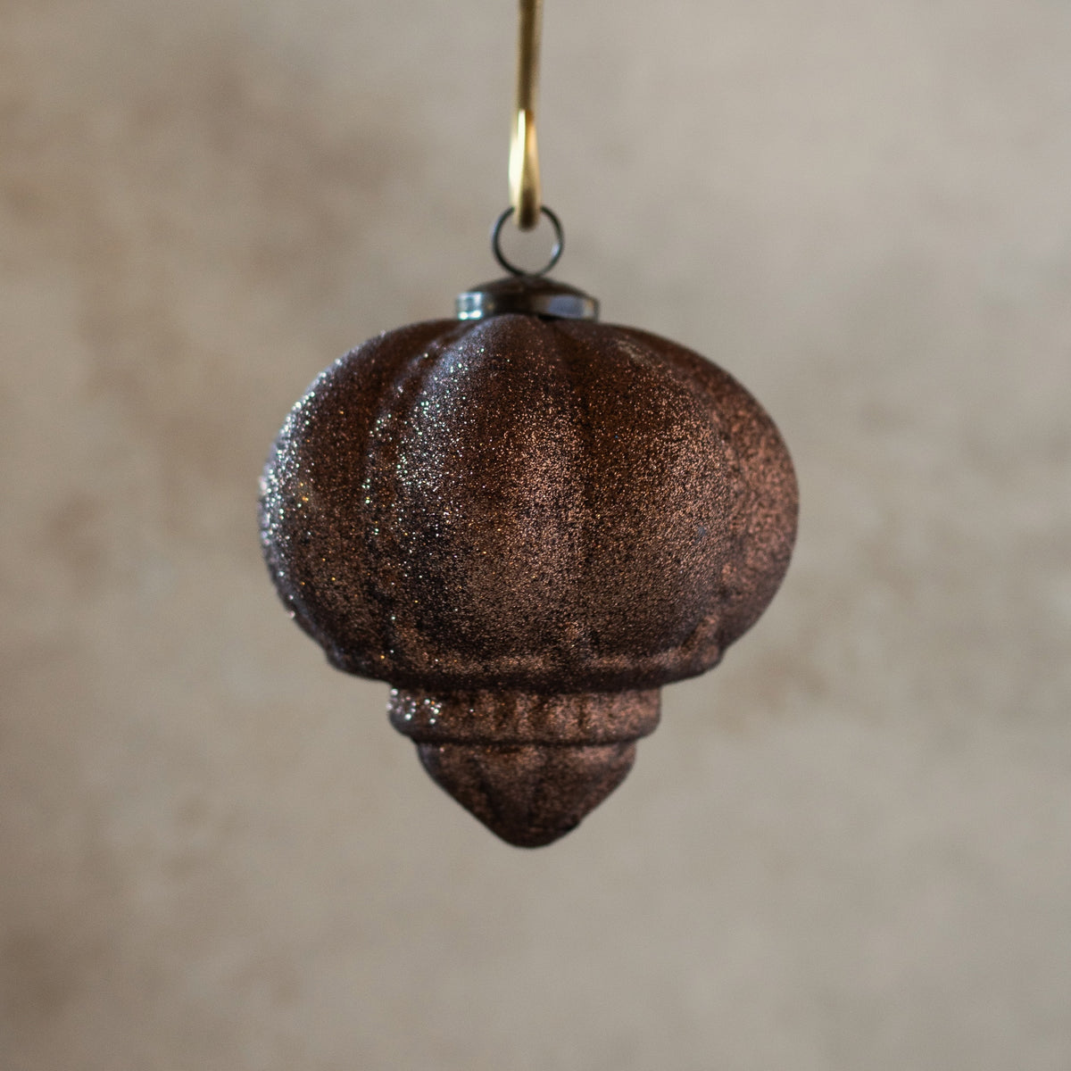 Shimmering Acorn Ornament