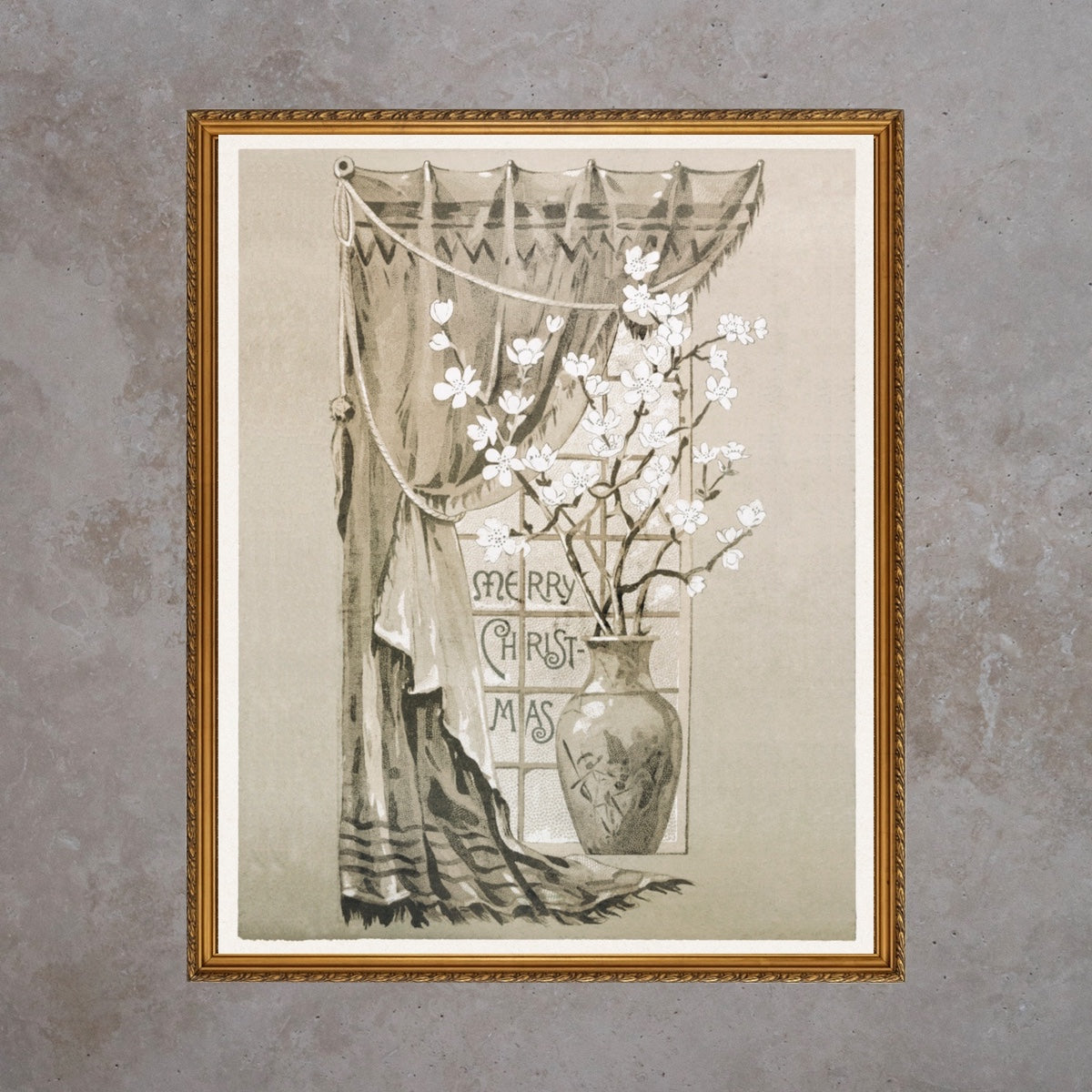 Christmas Magnolia - Unframed Art Print