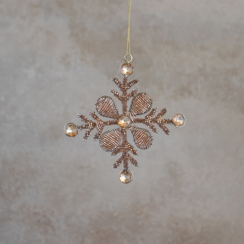 Glass Beaded Ornament - Northern Star
