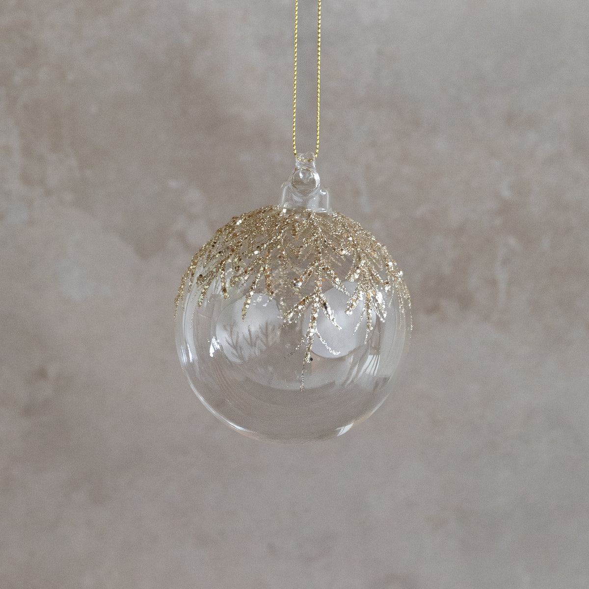 Glistening Glitter Glass Ornament