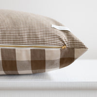 Country Check Pillow Cover