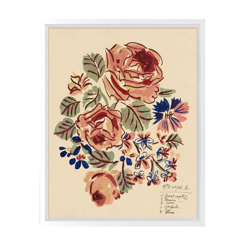 French Rose Bouquet I Art
