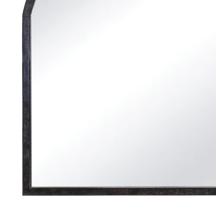 Knox Leather Mantle Mirror