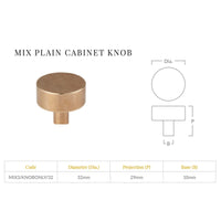 MIX Plain Cabinet Knob