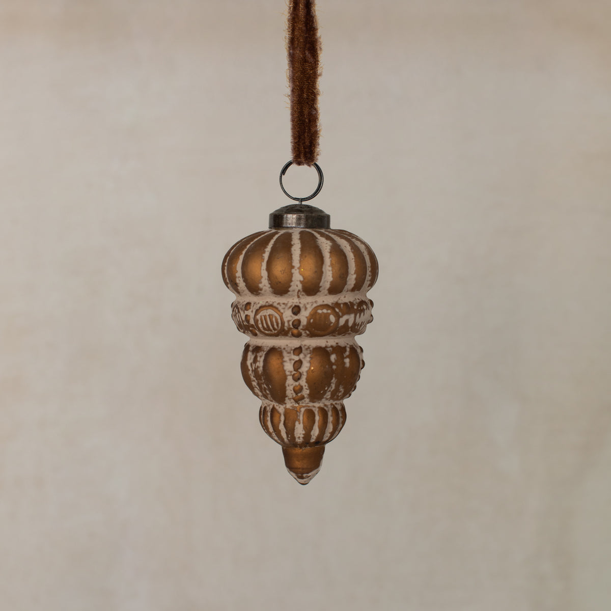 Old World Glass Pinecone Ornament