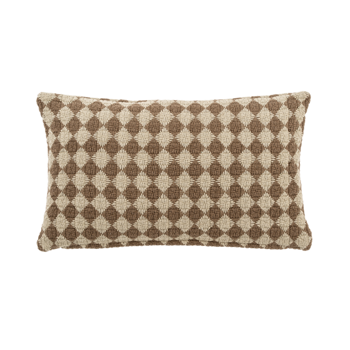 Oliver Checked Weave Pillow - 21" x 12"