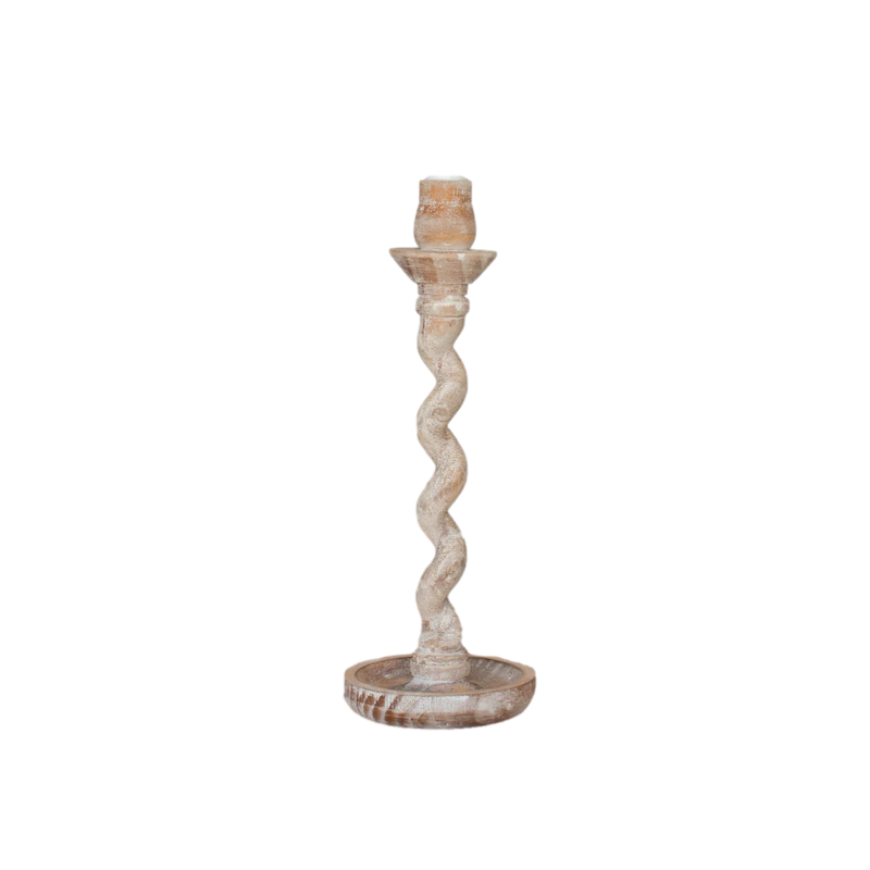 Pinewood Candle Holder