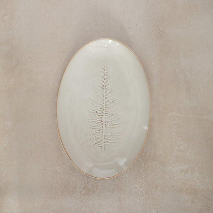 Pine Tree Serving Platter