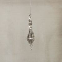 Silver Glassdrop Antique Ornaments