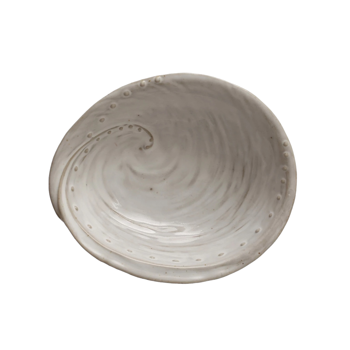 Stoneware Seashell Bowl