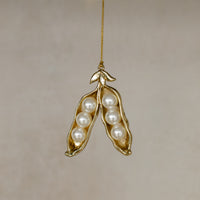 Two Peas in a Pod Pearl Ornament