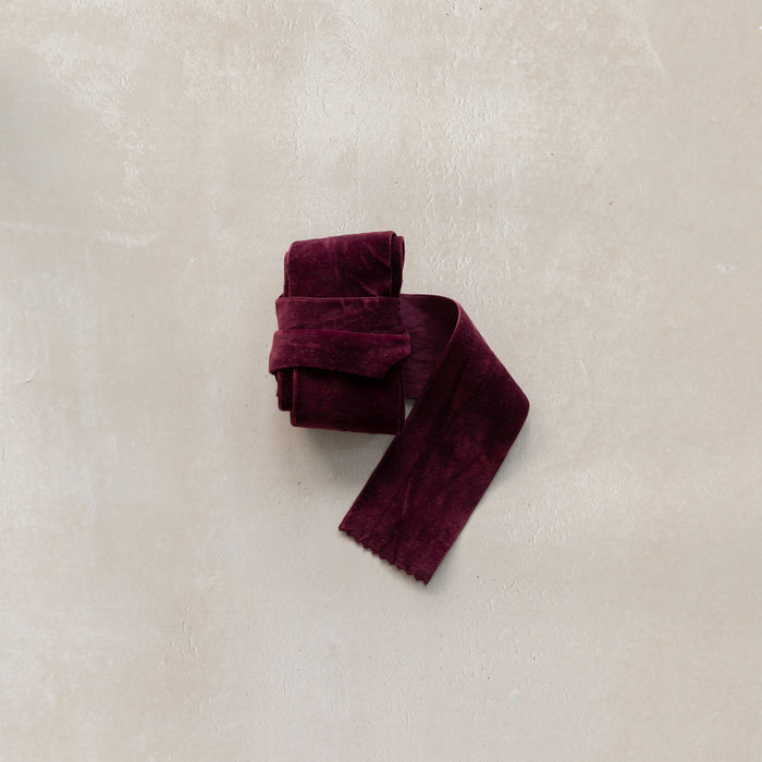 Velvet Ribbon - Burgundy