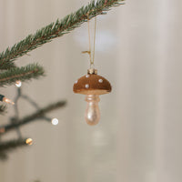 Winter Pearl Mushroom Ornament