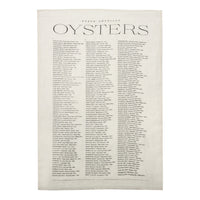 Oysters - Linen Tea Towel