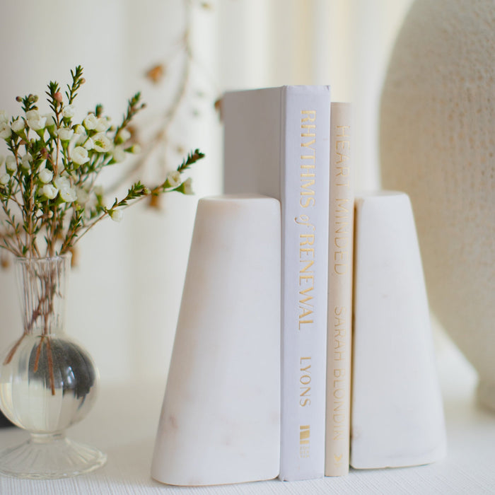 Gracie Marble Bookends