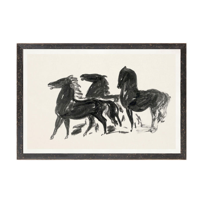 Three Horses Framed Artwork