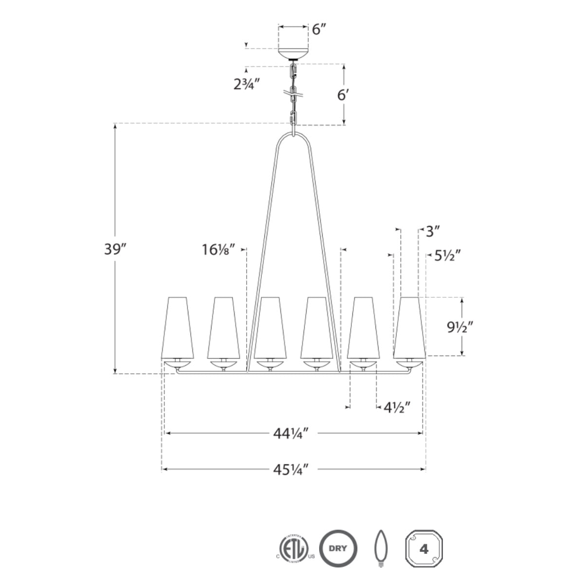 Fontaine Linear Chandelier