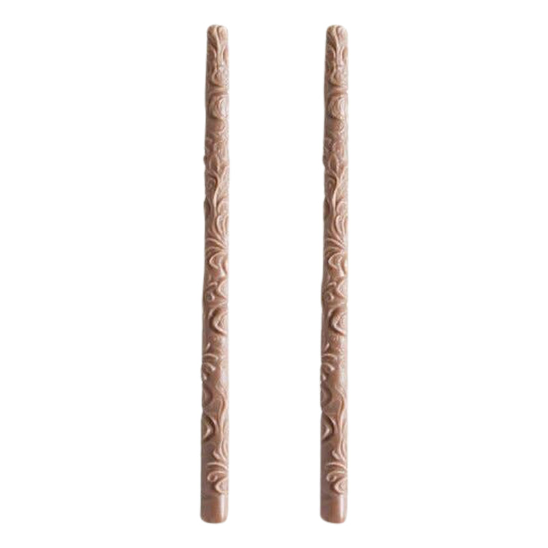 Flora Taper Candles Set of 2 - Natural Fawn