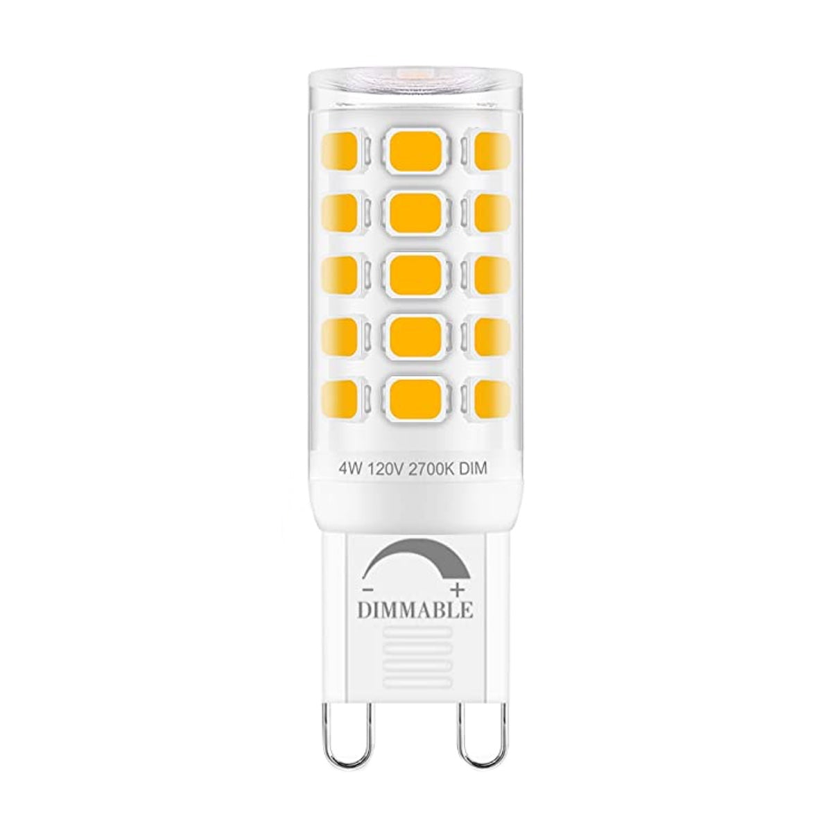 Chandelier Clear Bulb 4 Watt LED Dimmable G9 2700K