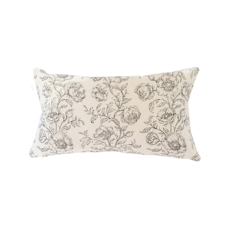 Mabel Pillow Cover - Charcoal