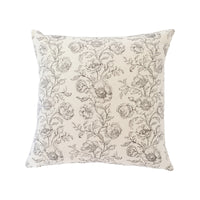 Mabel Pillow Cover - Charcoal - 24" x 24"